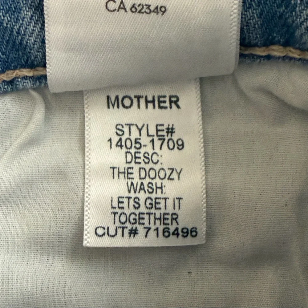 NWT MOTHER The Doozy High-Rise Flare Jeans Women's 29 Blue Let's Get It Together - Picture 12 of 16